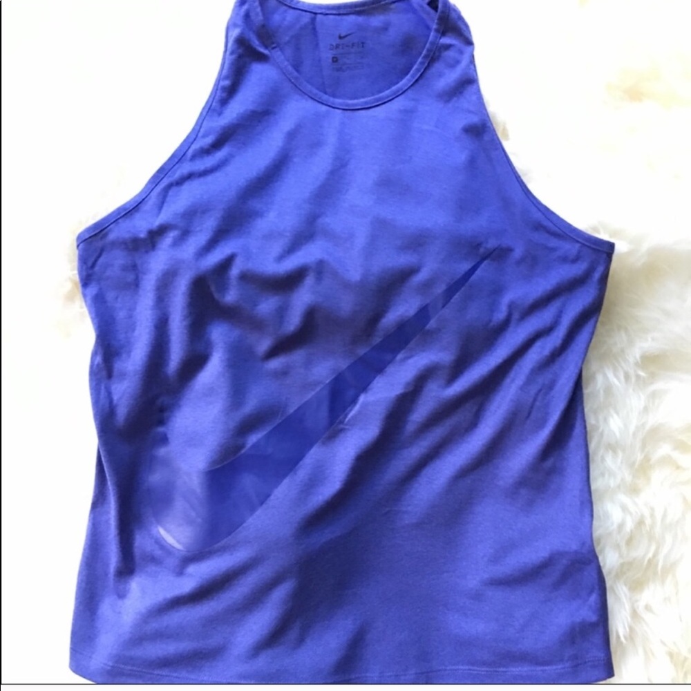 Purple/Blue Nike Workout Logo Tank